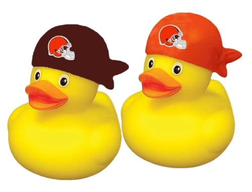 aminco Cleveland Browns Ensemble canard en caoutchouc NFL 2 pièces