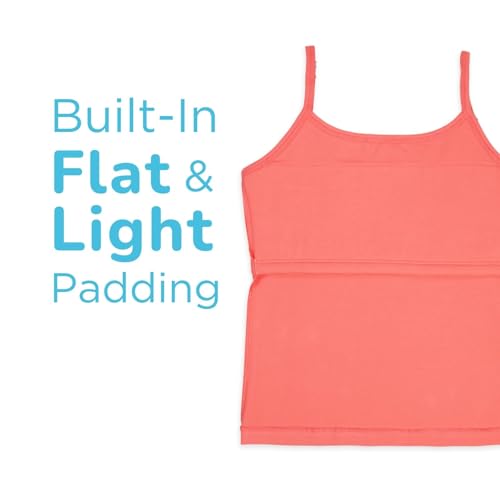 Image of YouGotPlanB Cotton Padded Camisole | Pack of 1 | Ages 8-16 Years | Built-in Light Padding | Full Coverage | Perfect for School