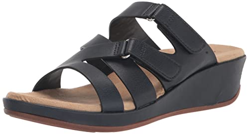 Sandales compensées Koda Easy Street : finis les pieds fatigués en bleu marine