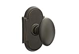 Emtek Passage Set, Style 8 Rosette, Egg Knob, Oil Rubbed Bronze US10B