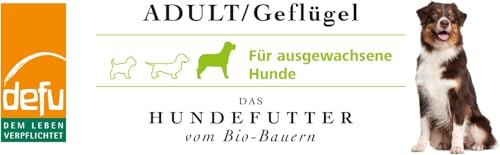 defu Hundefutter 1x Adult Bio Geflügel 12,5kg + 1x Probe Hund Adult 80g