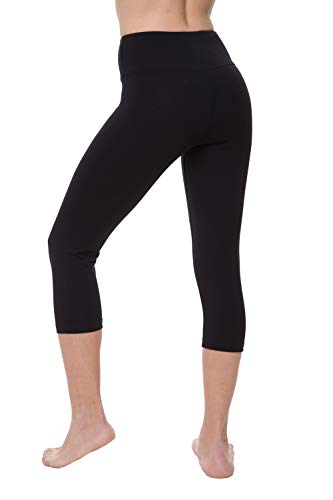 image for Nirlon Women's Capri Leggings High Waist Workout Yoga Pants 3/4 Length