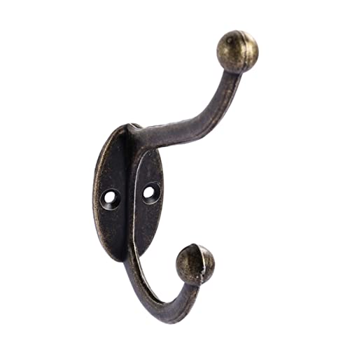 Patère Murale Vintage cintres crochet alliage bronze tissu manteau de sac de sac suspendu crochets de salle de bain racks de cuisine avec porte porte à vis Patères Portemanteaux Cover