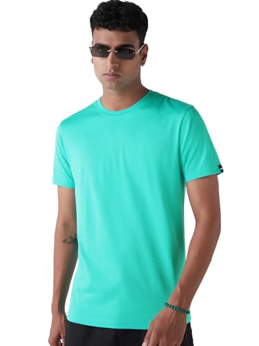 Image of Bewakoof Men's 100% Cotton Solid Regular Fit Half Sleeve Round Neck T-Shirt | Tshirt for Men Cotton| Casual Wear | Street Wear