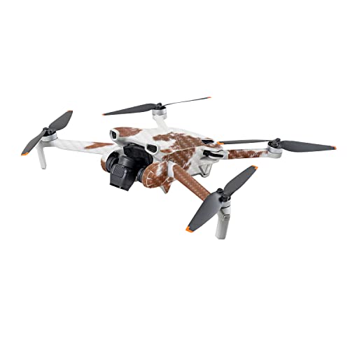 Image of MightySkins Carbon Fiber Skin Compatible with DJI Mini 3 - Cow Hide | Protective, Durable Textured Carbon Fiber Finish | Easy to Apply | Made in The USA