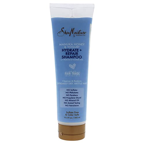Shea Moisture Manuka Honey and Yogurt Hydrate Plus Repair Shampoo, 10.3 oz