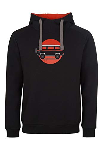 ELKLINE Herren Hoodie Team Player VW Bulli Print 1031093, Farbe:schwarz, Größe:S