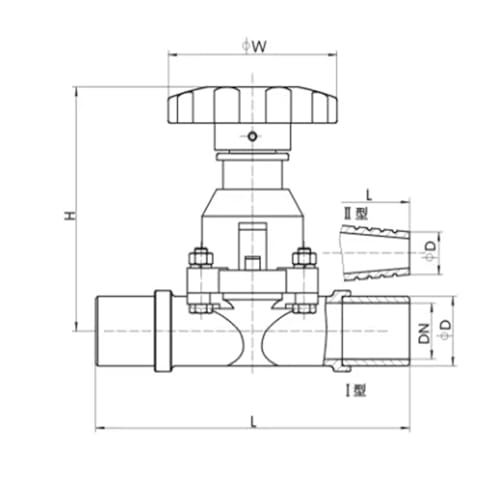 Vanne à membrane GM-50H-II pour connecter vos circuits de vide - 4