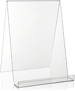VITAdisplays® DIN A4 book stand/bookend/accountant as a product carrier made from original Plexiglas®.