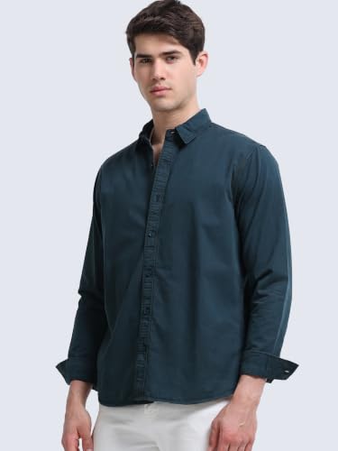 Image of StitchX Men's Full Sleeve Core Essentials Twill Over-Dyed Shirt XS-2XL