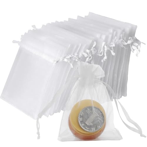 Kzouenzu Bolsas De Organza [100 Piezas], Bolsitas Para Regalos, P...