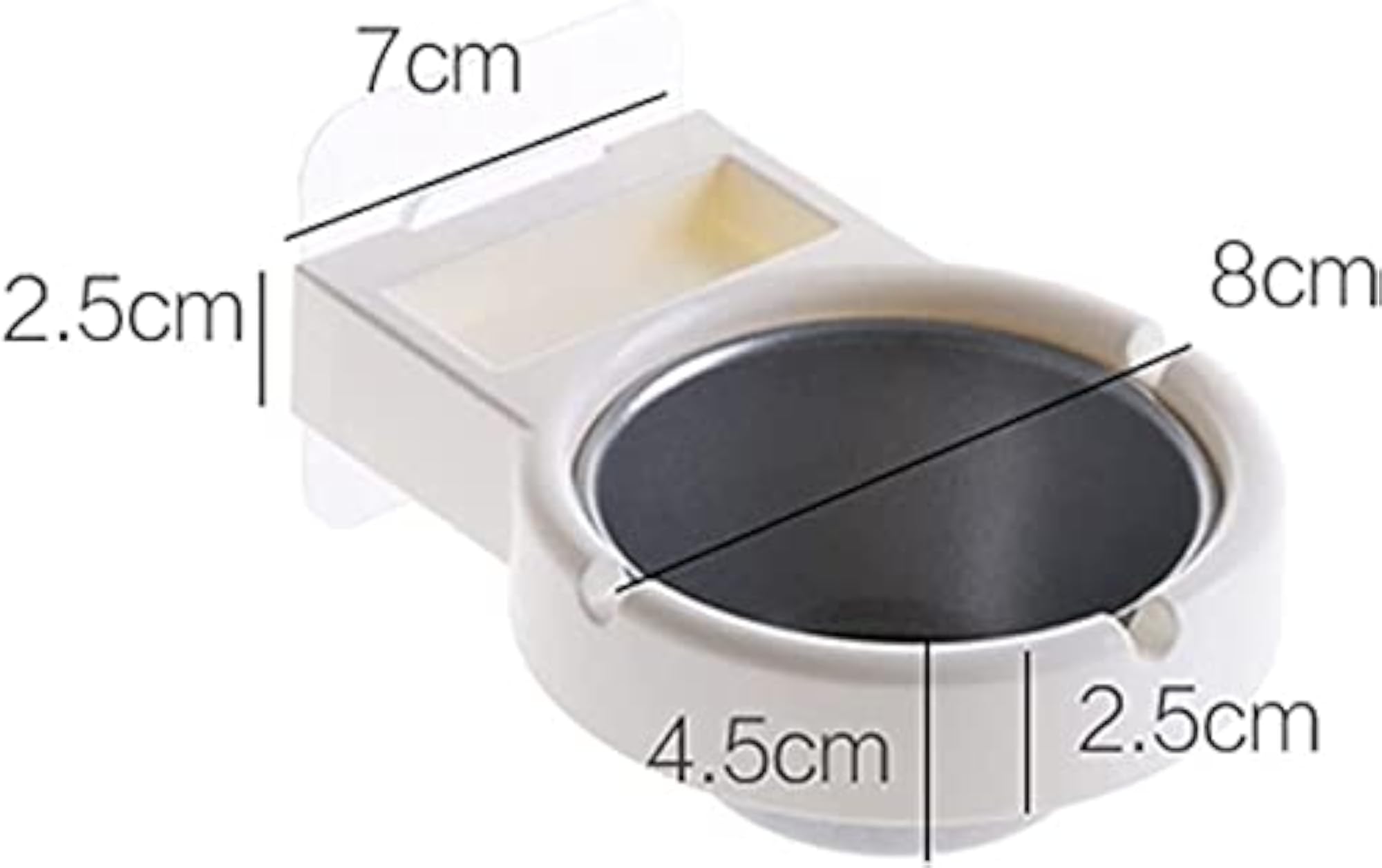 Stainless Steel Wall-Mounted Ashtray