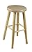 Stück Holz Buche hell heller Holzhocker Barstuhl Stuhl Barhocker 60 cm (Lackiert Buche)
