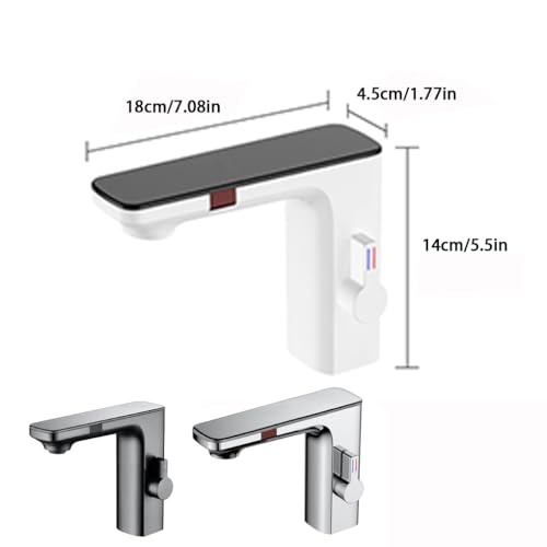 Grifo de baño sin contacto ZH1YFD moderniza tu lavabo con control digital de temperatura 2