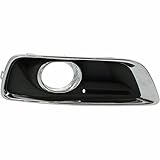 I-MATCH AUTO PARTS | Front Right Passenger Side Fog Light Cover Bezel | Black and Chrome | For...