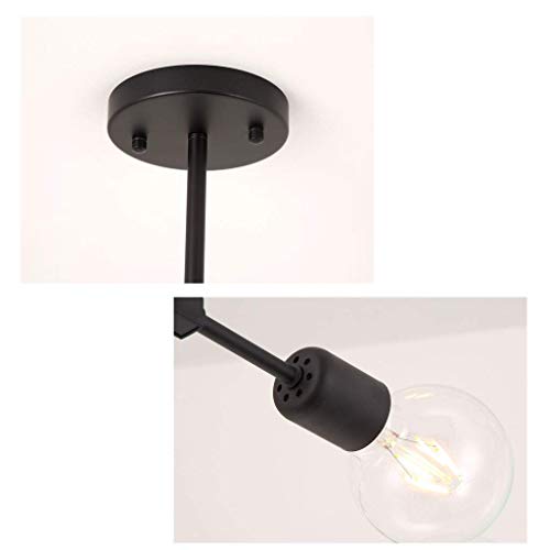 HUAQIMEI Modern Pendant Light 10-Heads Ceiling Lamp Sputnik Chandelier Mid Century Semi Flush Mount Ceiling Light for Living Room Bedroom Foyer Dining Room steampunk buy now online