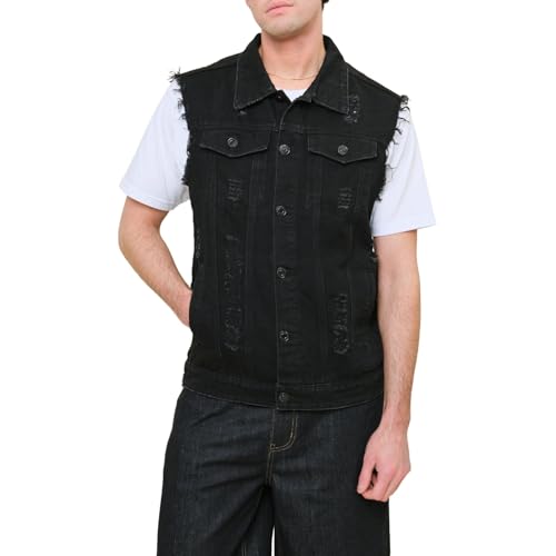Image of VICTORIOUS Rocker Denim Jean Vest Jacket