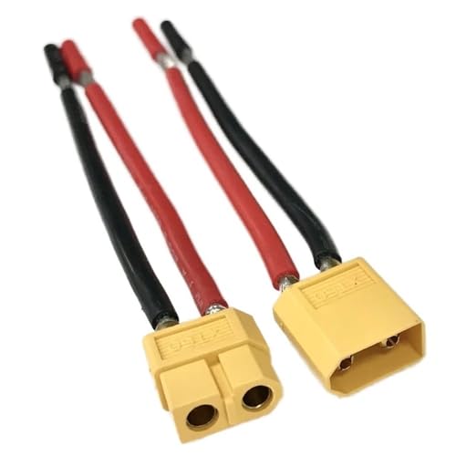 Conector XT30 hembra macho con cable flexible contra cortocircuitos 2