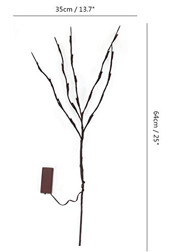 Winnes - Lampada LED forma di rami di salice