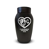Personalized Custom Small Guinea Pig Urn Engraved with Pet Name, Date, and Design - 5.2' Black Powder Coated Steel Cremation Urn for Guinea Pigs Memorial Ashes | 12-16 Cubic Inch Capacity