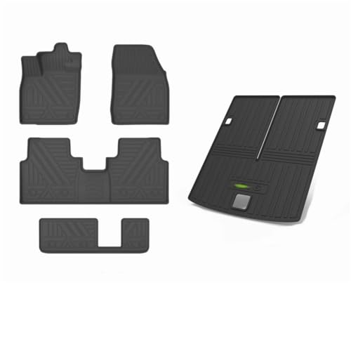 Tapis de sol de voiture toutes saisons ID.6 Crozz 7 places avec doublure antidérapante sans odeur