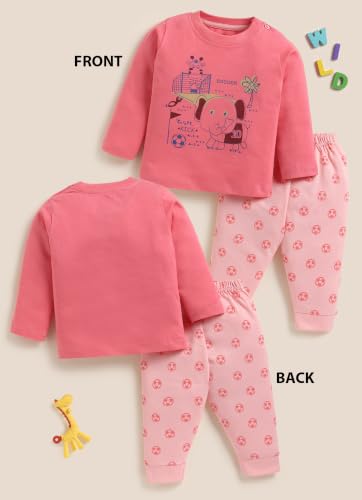 Image of LuvLap Baby Boys 100% Cotton Full Sleeve Boys T-Shirt & Pyjama Sets, Pack Of 3