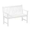 Dehner Gartenbank Mykonos, 2-Sitzer, ca. 120 x 89 x 61 cm, FSC® Akazienholz, weiß