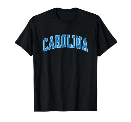 Carolina - Throwback Design Print - Classic T-Shirt, Men, Black, 3X-Large
