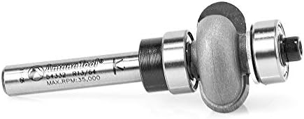 Amana Tool - 54332 Carbide Tipped Edge Fluting Assembly 13/64 Radius x 7/8 Dia x 3/8 x 1/4