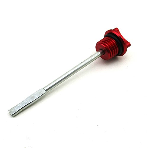 Tc-Motor Cnc Aluminum Red Dip Stick Engine Oil Dipstick For Lifan Yx 125Cc 140Cc 150Cc 200Cc 250Cc Stomp Ycf Imr Thumpstar Gpx Dhz Chinese Crf50 Pit Dirt Bikes/Atv Quad Taotao Sunl Kazuma Roketa #TOP3