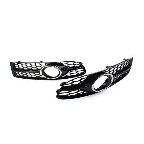 Grille de phare antibrouillard haut de gamme en nid d'abeille ABS chromé 8E0807681F
