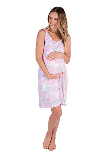 Baby Be Mine Maternity Nursing Nightgown Sleeveless (Large pre Pregnancy 12-14, Lilly)