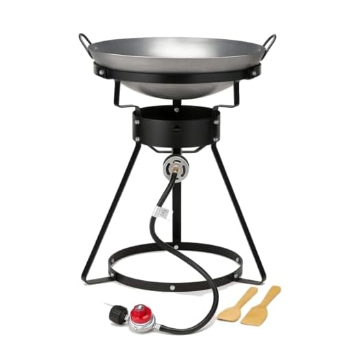Camp Stove with Wok-24" Portable Propane Outdoor Cooker Grill