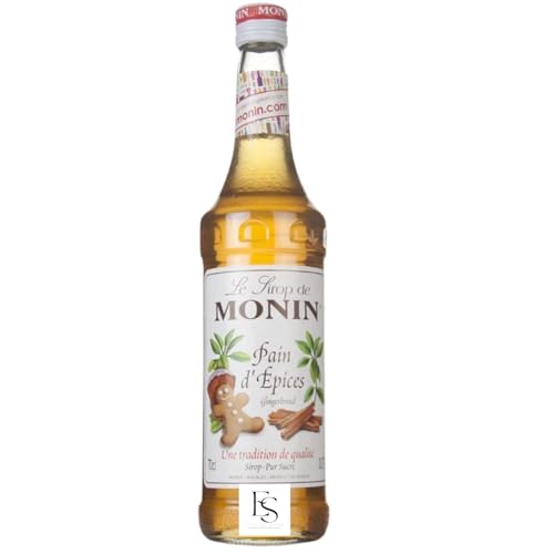 ELITE SELECTION モナン プレミアム ジンジャーブレッド シロップ 700ml｜スパイシーで香ばしい冬の風味を手軽に｜モクテル・カクテル・ラテ・スイーツに最適 Monin Premium Gingerbread Syrup 700ml – Warm Spicy Flavor for Lattes, Cocktails, Mocktails and Desserts 開封日ラベル付（Amazon）