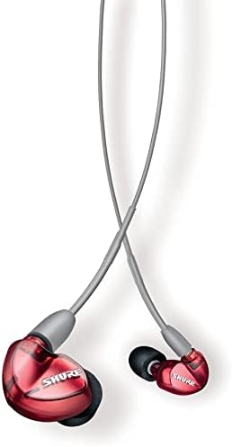 Shure SE535LTD Professional Wired Sound Isolating Earbuds, High Definition Sound + Natural Bass, Three Drivers, Secure in-Ear Fit, Detachable Cable, Durable Quality - Red