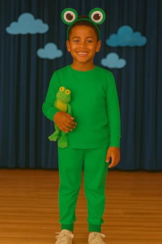 A&J DESIGN Pajamas Set for Kids 2-14 Years, 100% Cotton Solid Color 2 Piece Pjs3