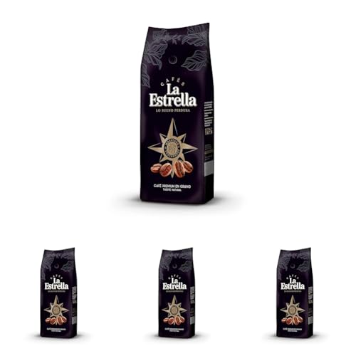 La Estrella Café en Grano Premium 500g (Paquete de 4)