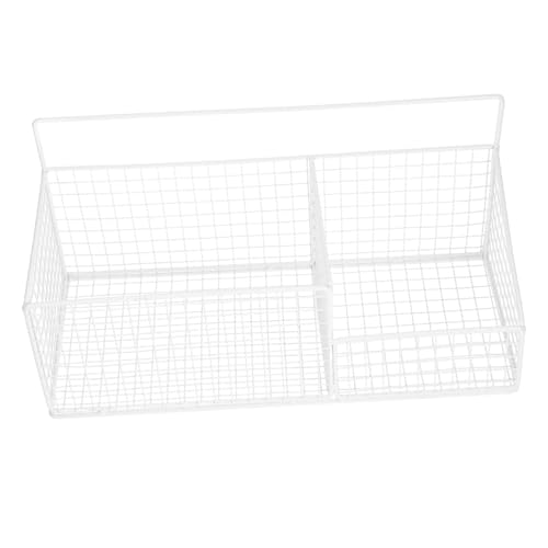 VALICLUD 1 set Hanging Storage Basket for Kitchen and Bathroom Wall Mounted Organizer Easy to Install Capacity Space Saving for Daily Essentials and Cosmetics