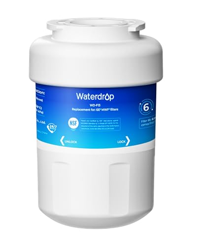 Waterdrop WD-F13 Refrigerator Water Filter Replacement for GE SmartWater MWF MWFINT MWFP MWFA GWF HDX FMG-1 Kenmore 9991 GSE25GSHECSS WFC1201