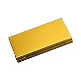 Aluminium-Zigarettenetui, tragbare Zigarettenschachtel aus Metall, hochwertig, doppelseitig, for Aufklappen, for 20 Zigaretten, ideales Geschäftsgeschenk(Gold)