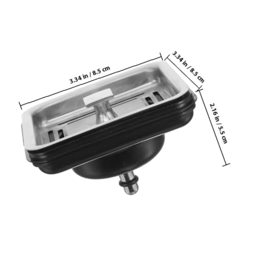 Tapón de fregadero de cocina con amortiguación de ruido y acero inoxidable para triturador 3