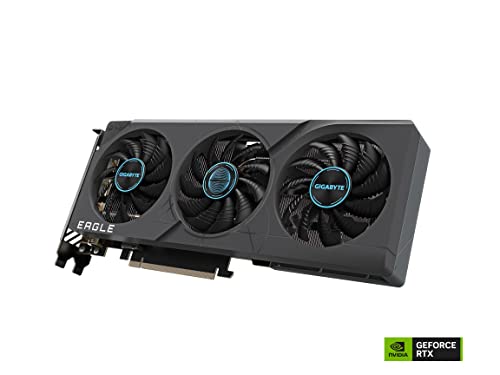 GeForce RTX 4060 Ti Eagle OC 8G Scheda Grafica, 3X Ventole WINDFORCE, 8GB 128-bit GDDR6, GV-N406TEAGLE OC-8GD Scheda Video - Scheda video - Immagine 3