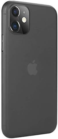 EGOTUDE Ultra Thin Matte Anti Scratch Slim Fit Back Cover Case for iPhone 11 Black (Plastic)
