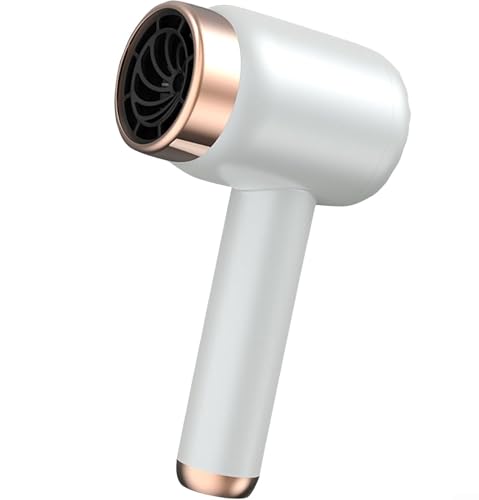 Secador de pelo inalámbrico portátil, funciona con pilas, carga USB, 3 velocidades, compacto, ligero, ABS, 20 x 12 cm, negro, blanco, morado, para viajes, camping, caravana, dormitorio, hogar