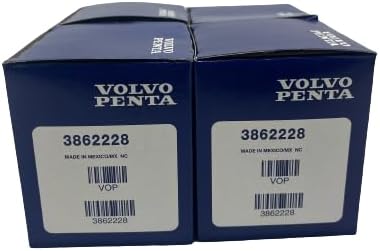 Miniatura 3 de Filtro de combustible giratorio de gasolina OEM Volvo Penta 1994-2007 V6V8 modelos 3862228 (paquete de 4)
