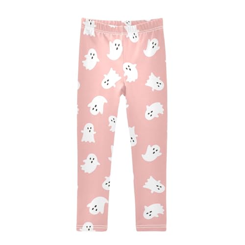 Girls Basic Leggings Baby Girls Pants Halloween Ghost Soft Footless Stretchy Tights Pants 4-10Y