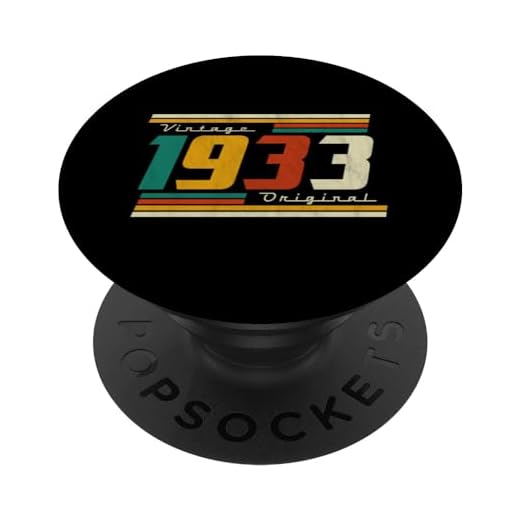 1933 Vintage Cumpleaños Retro Edición Limitada Hombres Mujer PopSockets PopGrip Intercambiable