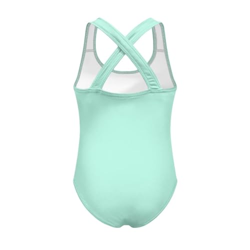 Image of Girls One Piece Swimsuits Axolotl Cross Back Swimwear Beach Summer Quick Dry Beach Bathing Suit