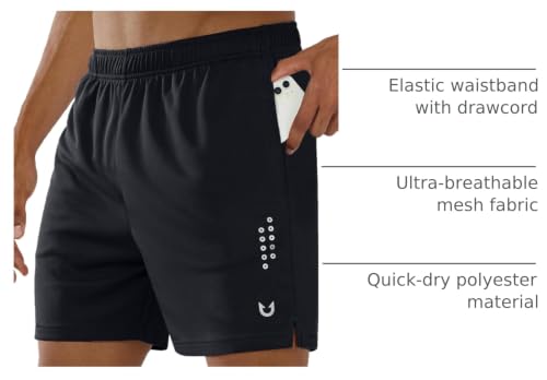 Image of NORTHYARD Men's Athletic Gym Shorts 10 inch /7 inch /5 inch Running Basketball Tennis | Quick Dry, Zipper Pockets, Lightweight, Breathable, Running, Reflective Strips, UPF 50+, Hiking, Sports, Workout