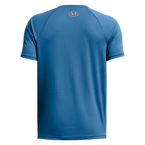 Image of Under Armour Boys' Tech Hybrid Printed Fill Short-Sleeve T-Shirt